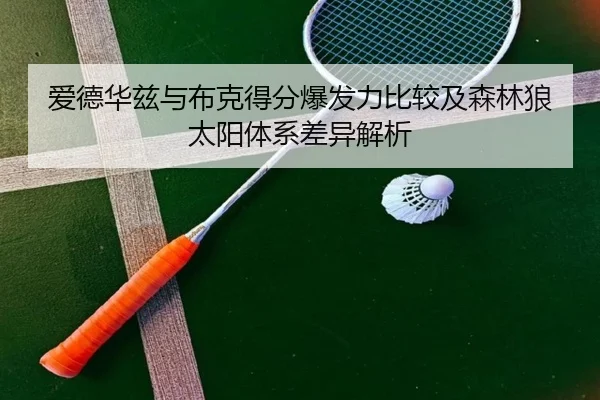 爱德华兹与布克得分爆发力比较及森林狼太阳体系差异解析